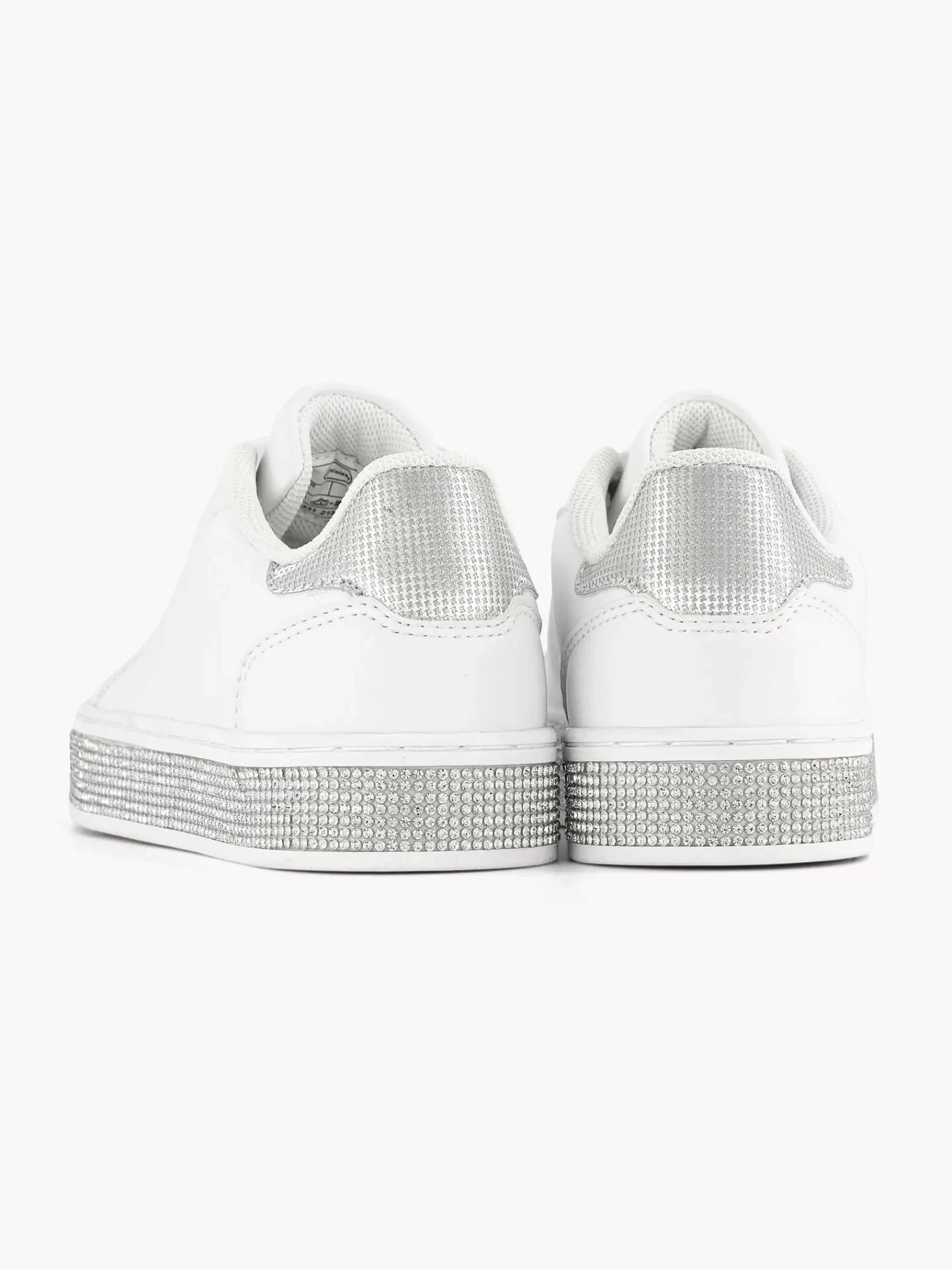Graceland Jongensschoenen-Witte Sneaker Steentjes