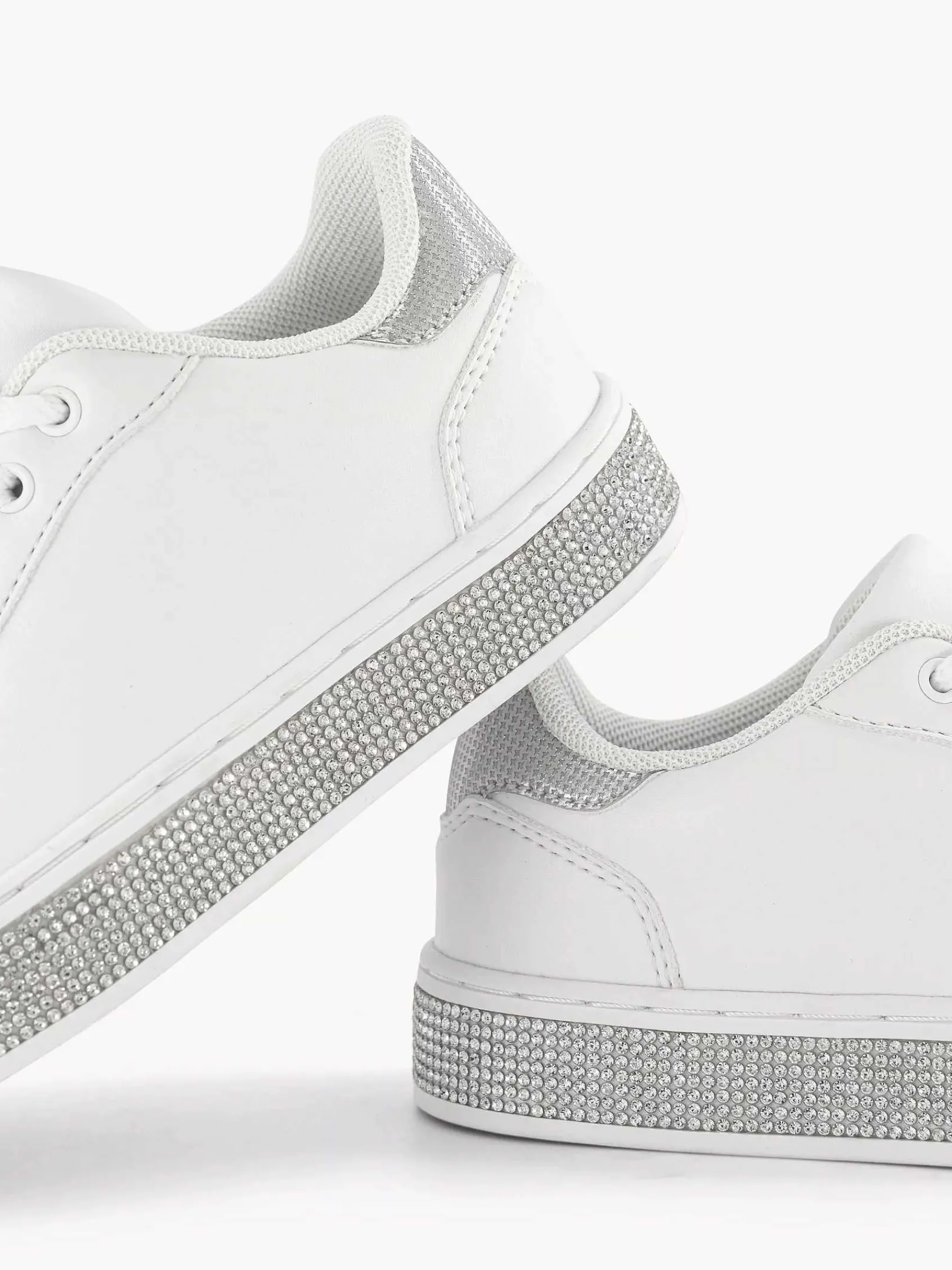 Graceland Jongensschoenen-Witte Sneaker Steentjes