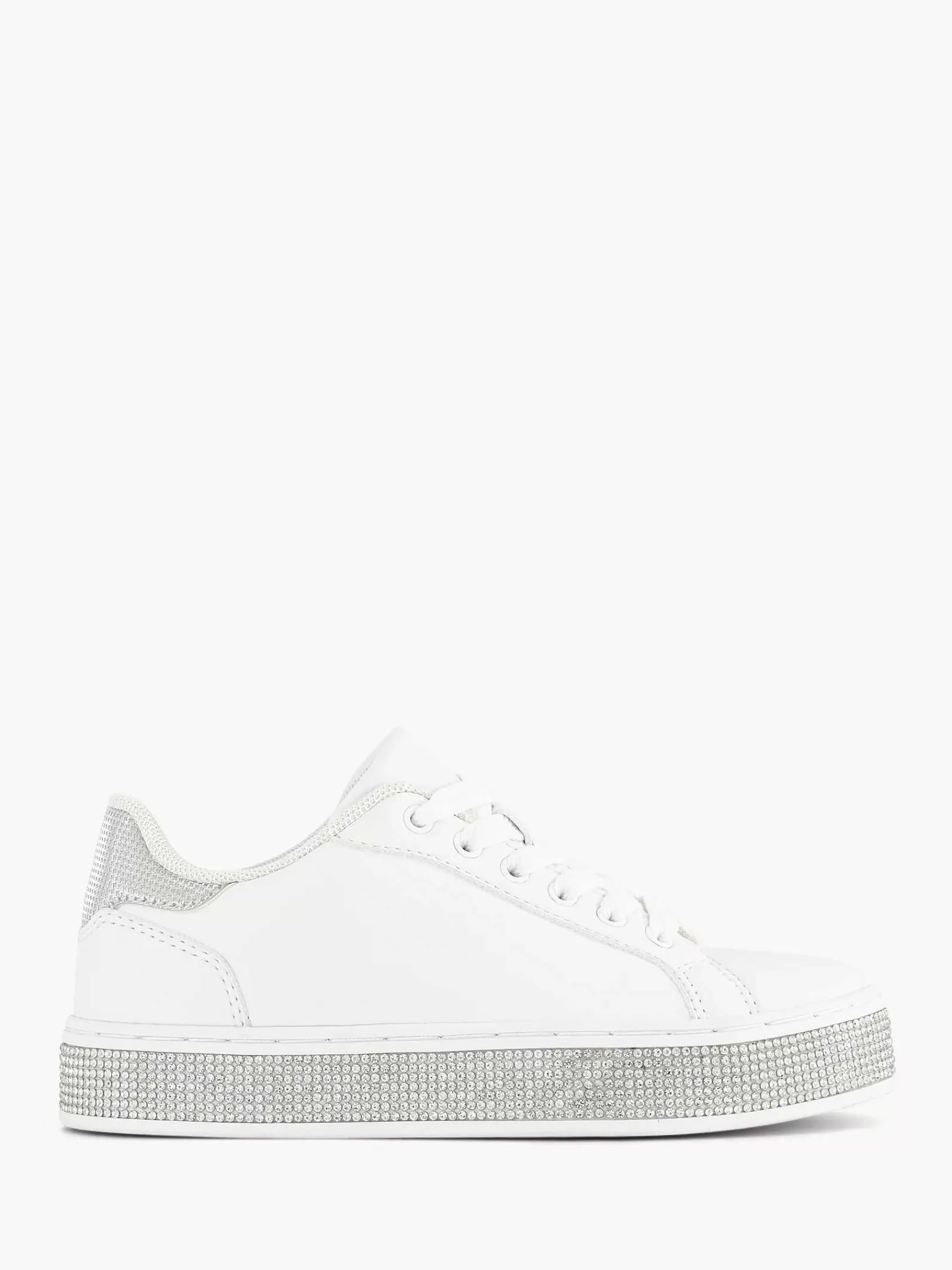 Graceland Jongensschoenen-Witte Sneaker Steentjes