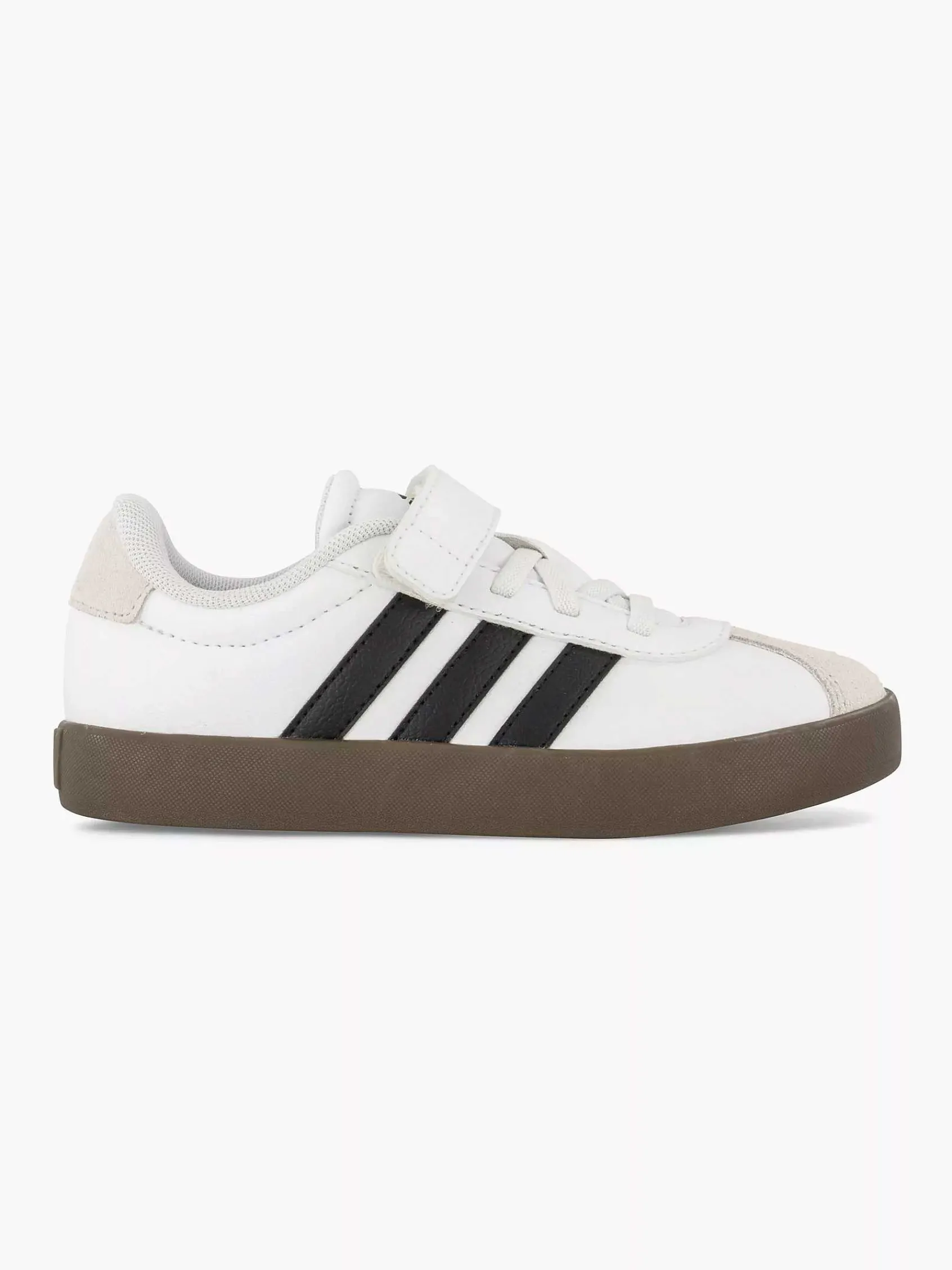 adidas Jongensschoenen-Witte Sneaker Vl Court 3.0 El C