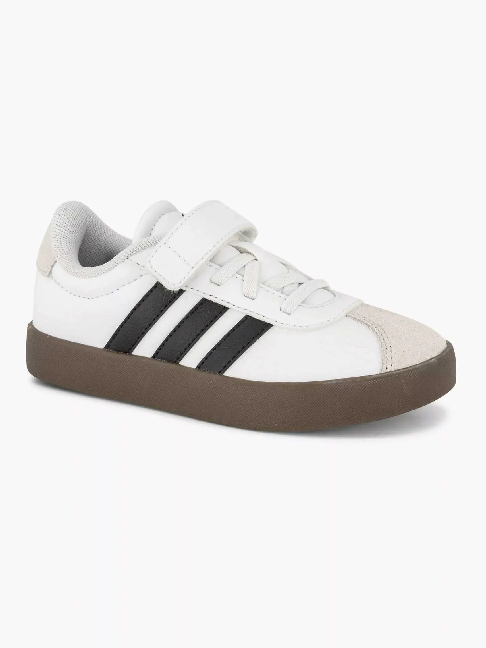 adidas Jongensschoenen-Witte Sneaker Vl Court 3.0 El C