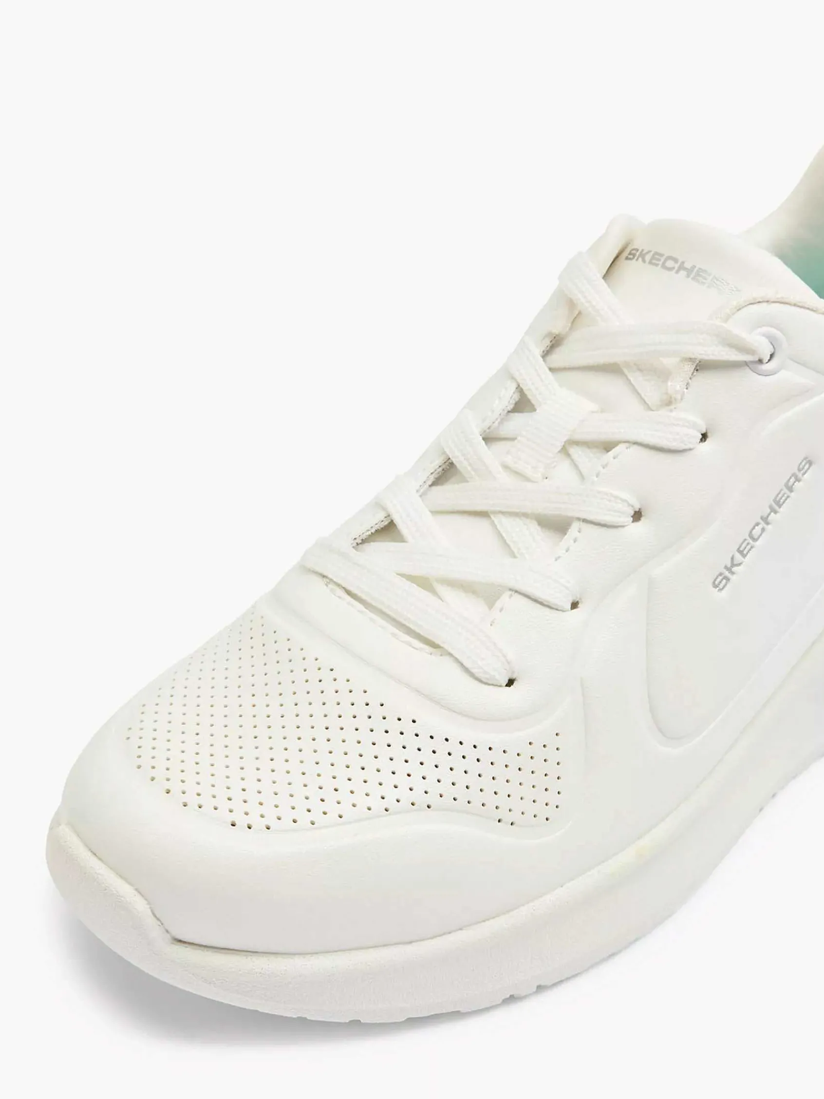 Skechers Sneakers-Witte Solitair - Perle