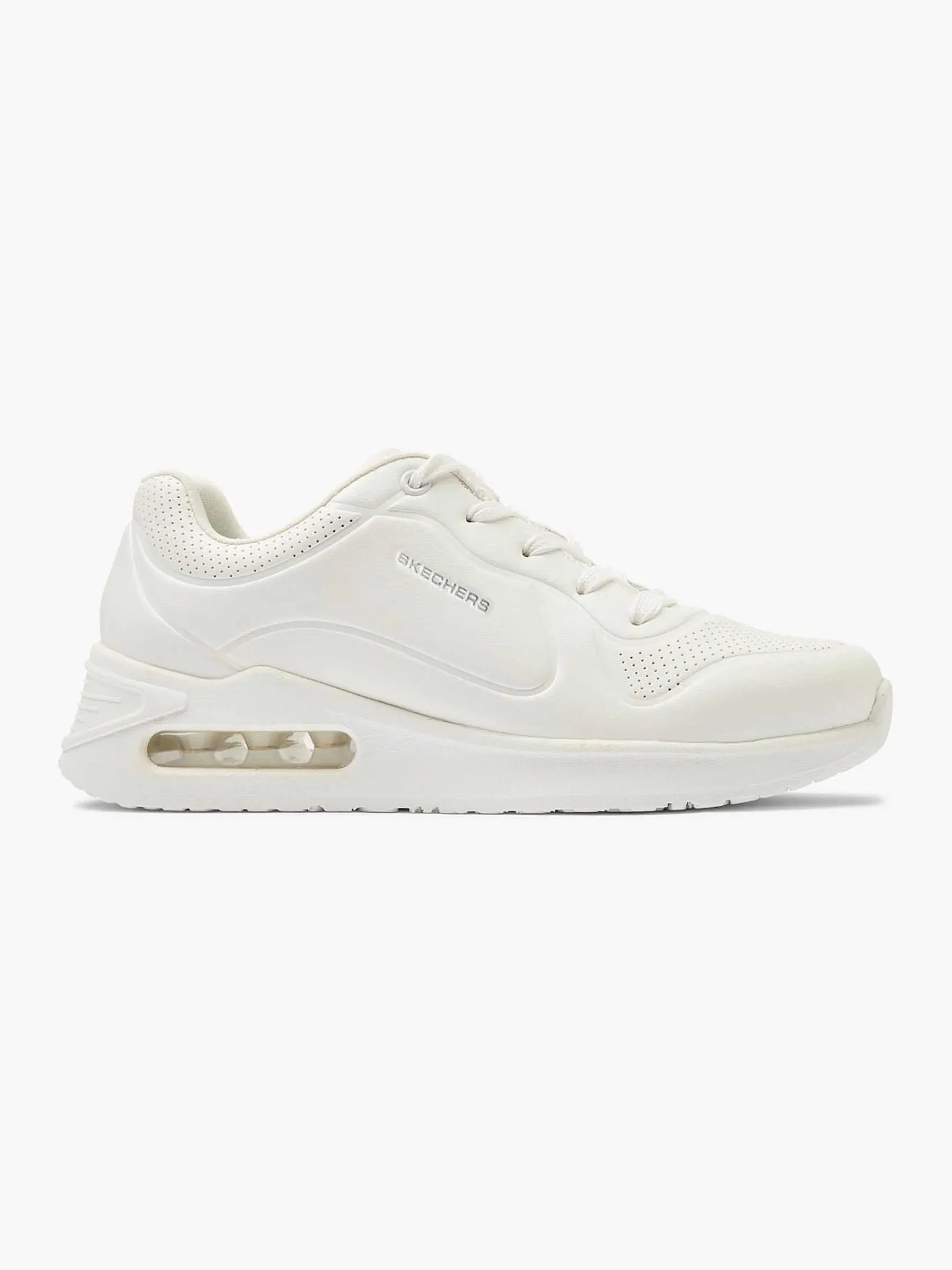 Skechers Sneakers-Witte Solitair - Perle