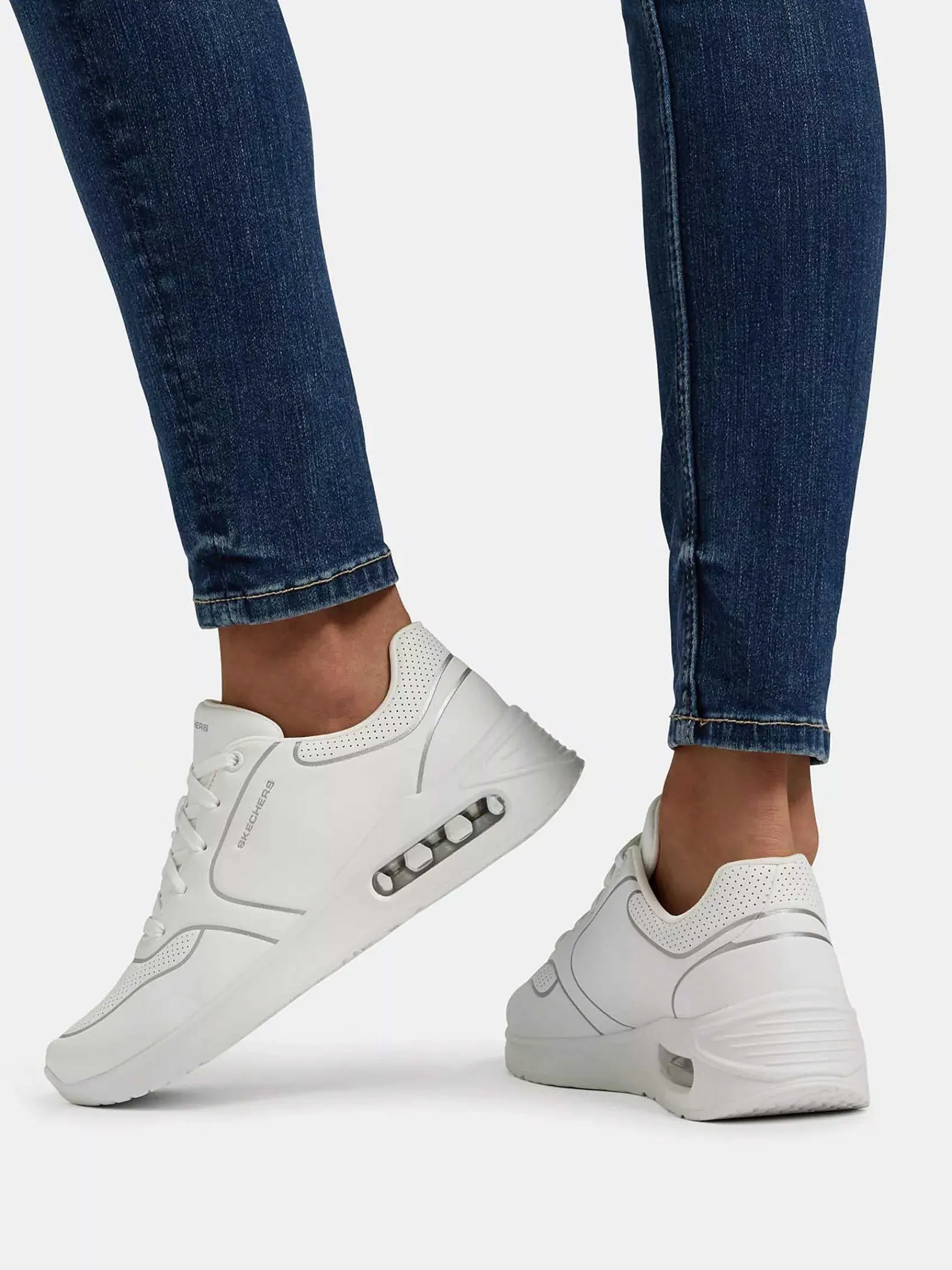 Skechers Sneakers-Witte Solitair- Pristina