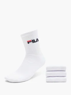 FILA Sokken-Witte Sportsok 3 Pak