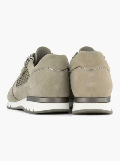Medicus Comfort Schoenen-Zandkleurige Leren Comfort Sneaker