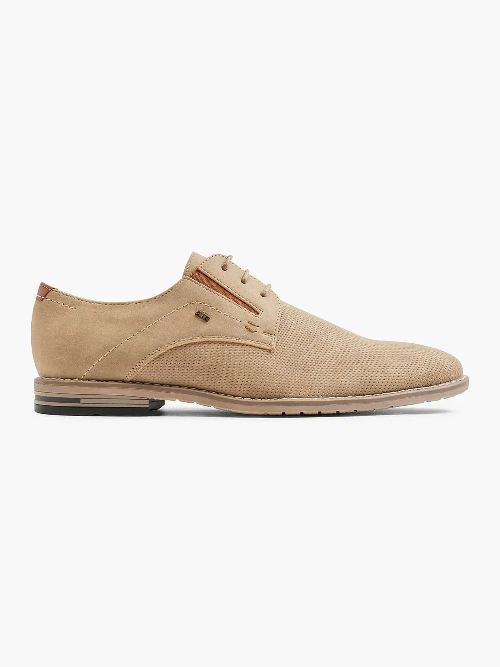AM SHOE Geklede Schoenen-Zandkleurige Veterschoen