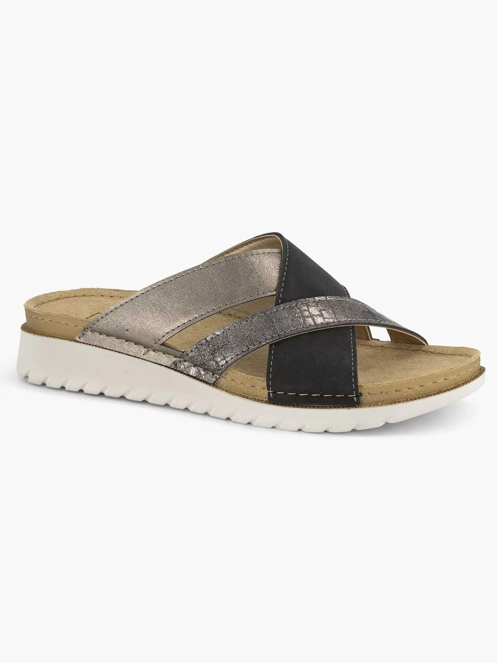 Easy Street Sandalen-Zilveren Comfort Slipper