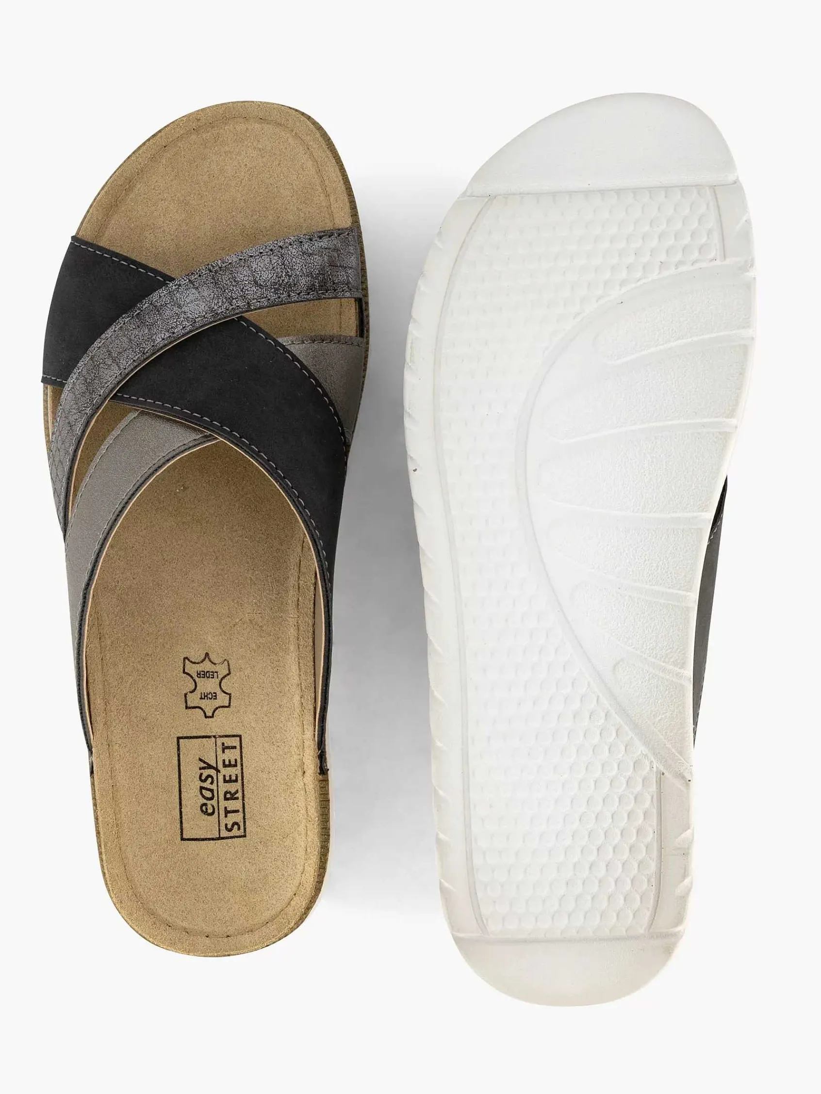 Easy Street Sandalen-Zilveren Comfort Slipper