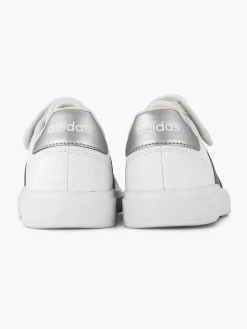 adidas Jongensschoenen-Zilveren Grand Court 2.0 El K