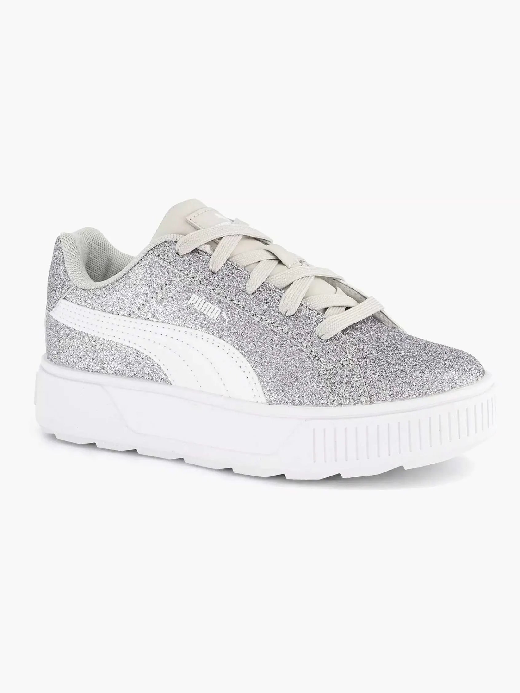 Puma Jongensschoenen-Zilveren Karmen Glitz Ps Glitter