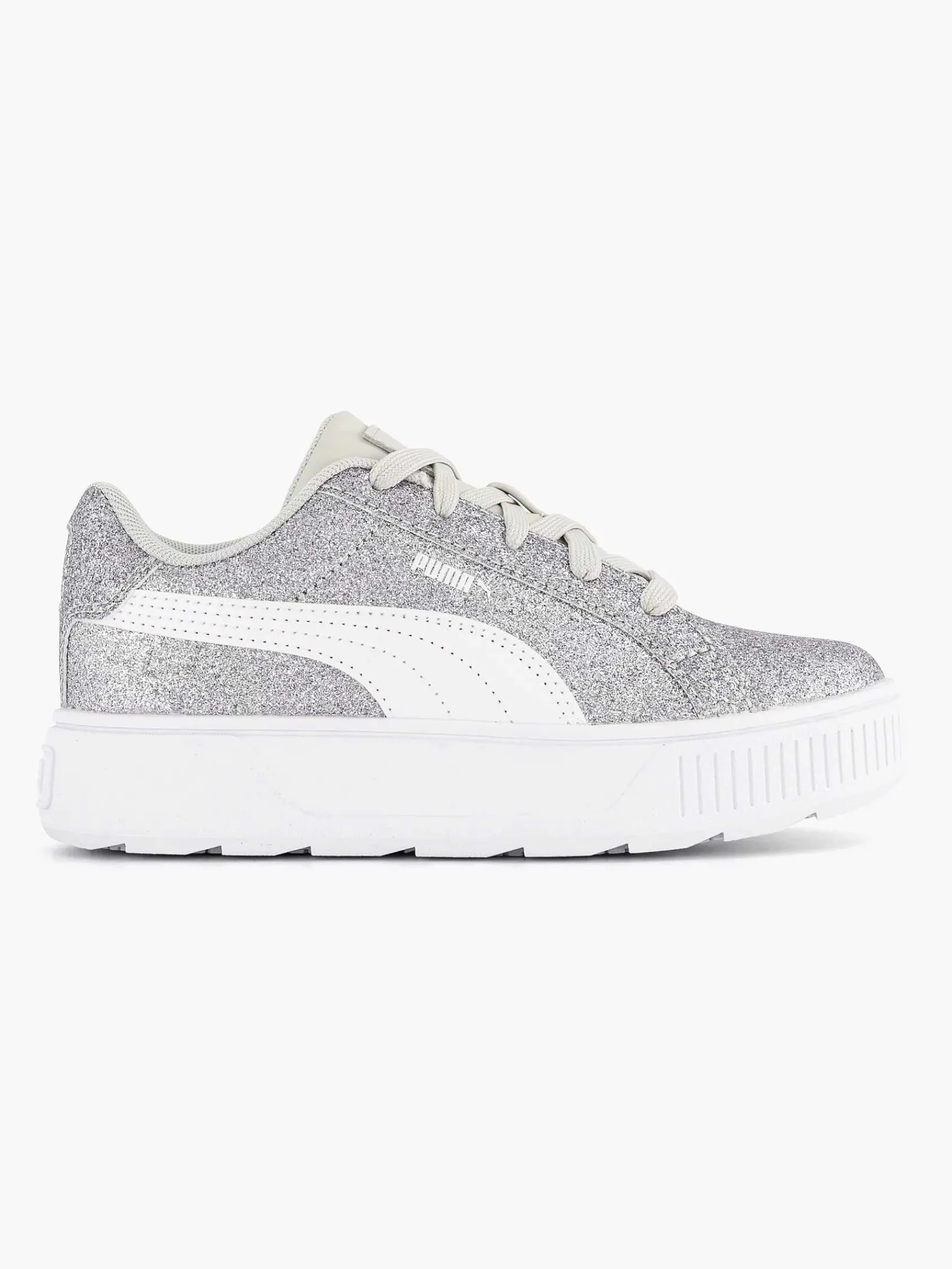Puma Jongensschoenen-Zilveren Karmen Glitz Ps Glitter