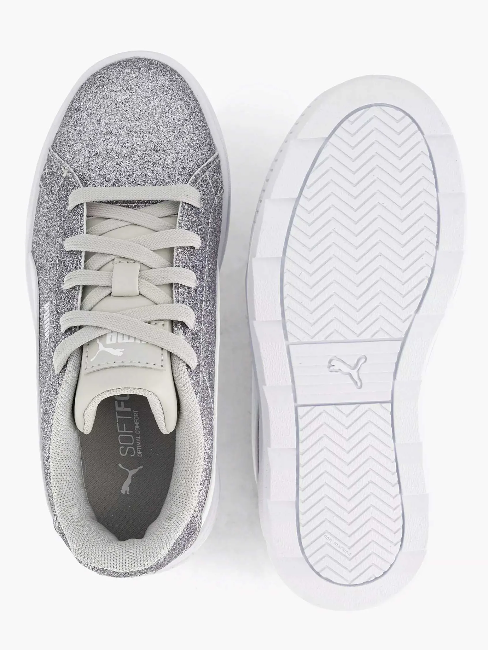 Puma Jongensschoenen-Zilveren Karmen Glitz Ps Glitter