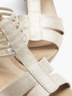 Graceland Sandalen-Zilveren Sandaal Elastisch