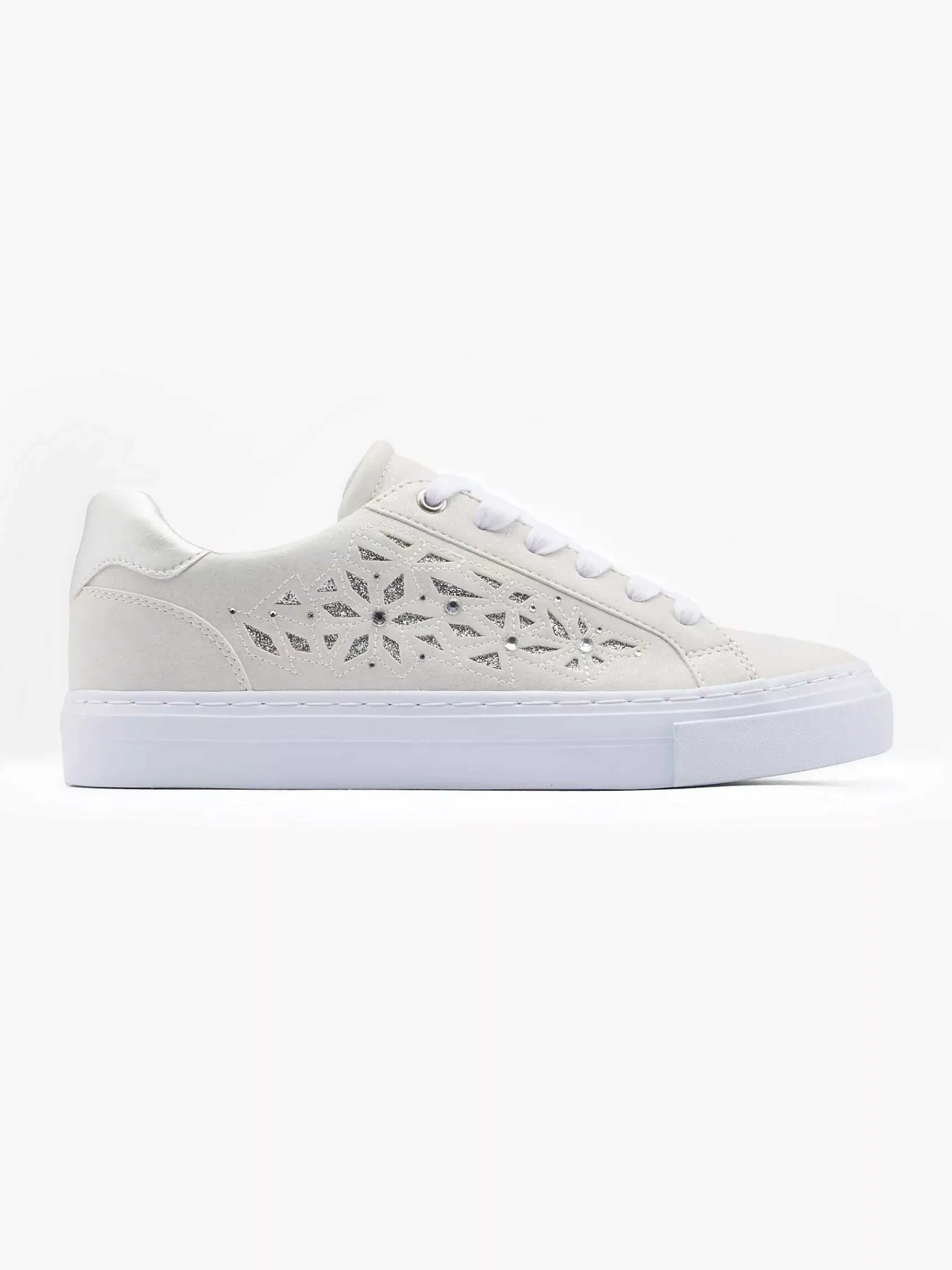 Graceland Sneakers-Zilveren Sneaker