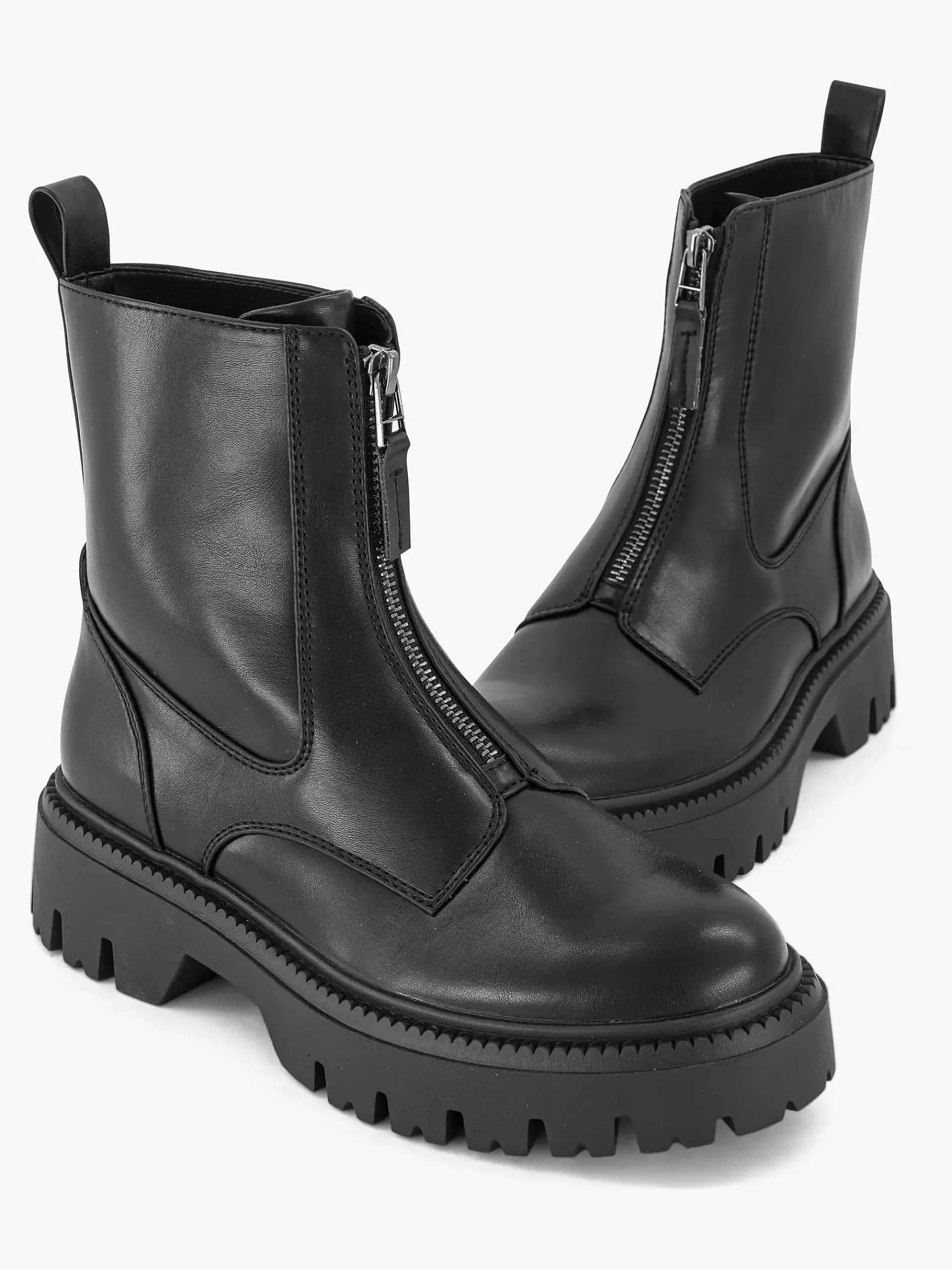 Oxmox Enkellaarzen & Boots-Zwarte Bikerboot