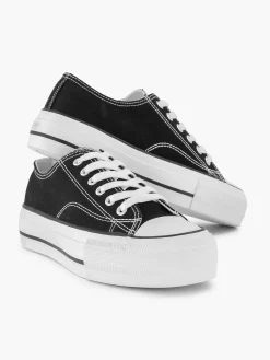 Graceland Sneakers-Zwarte Canvas Sneaker