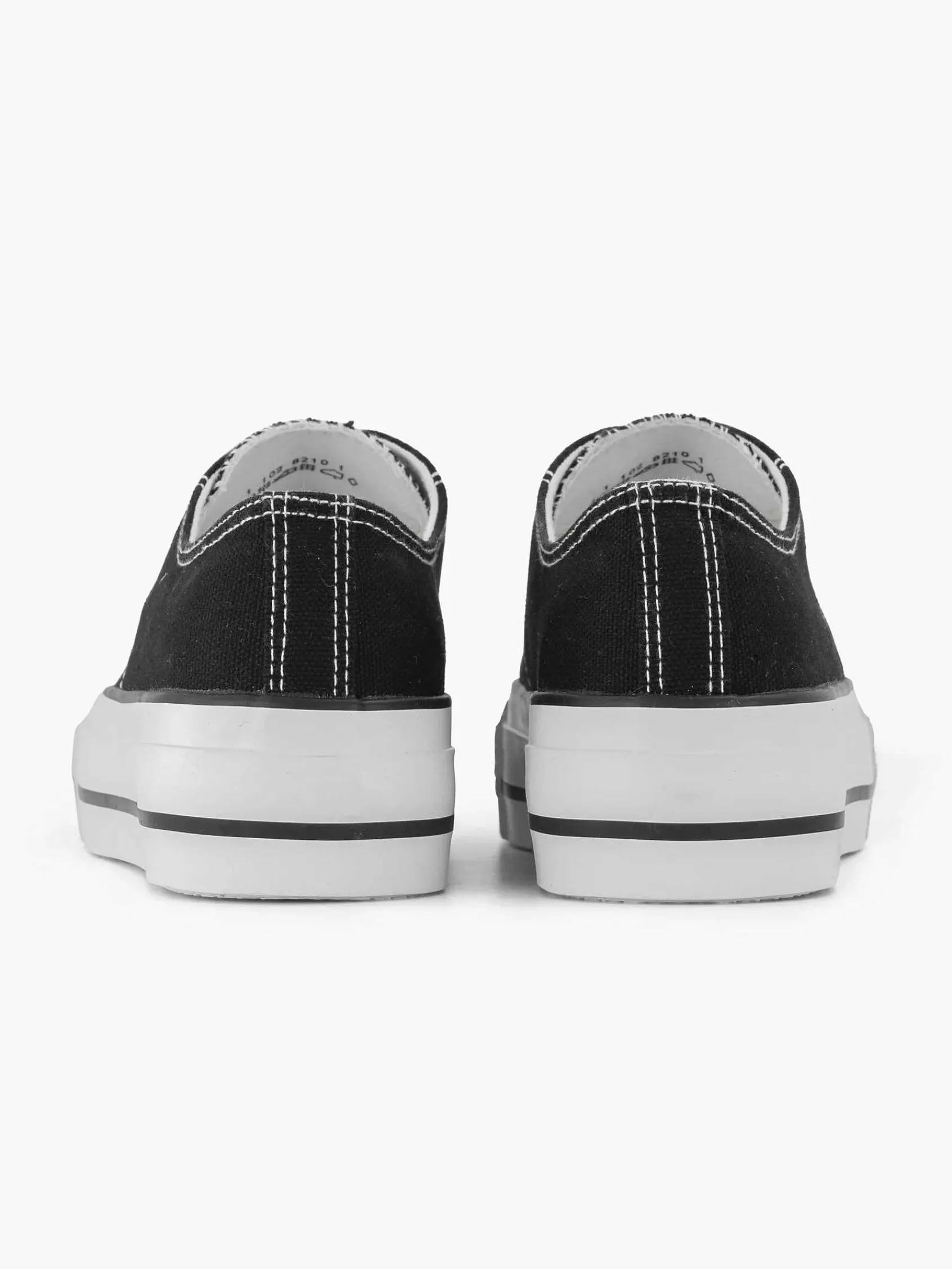 Graceland Sneakers-Zwarte Canvas Sneaker