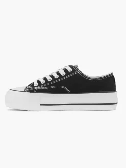 Graceland Sneakers-Zwarte Canvas Sneaker