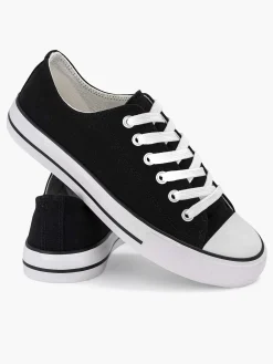 Graceland Sneakers-Zwarte Canvas Sneaker