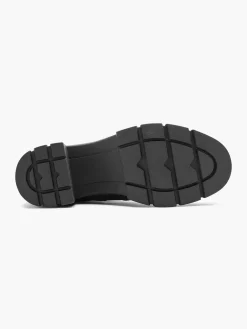 Graceland Enkellaarzen & Boots-Zwarte Chunky Enkellaars Hak
