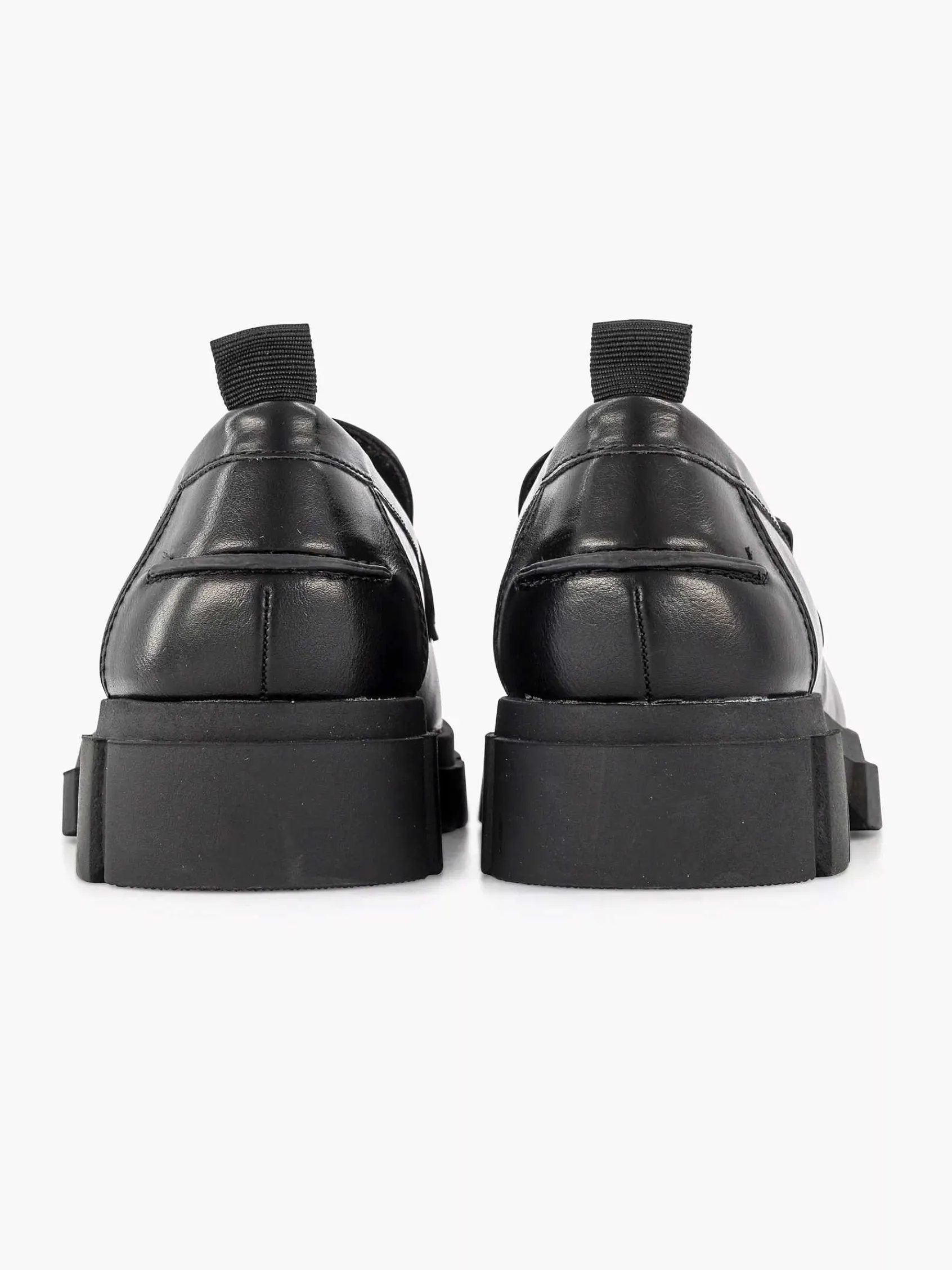 Graceland Instappers-Zwarte Chunky Loafer