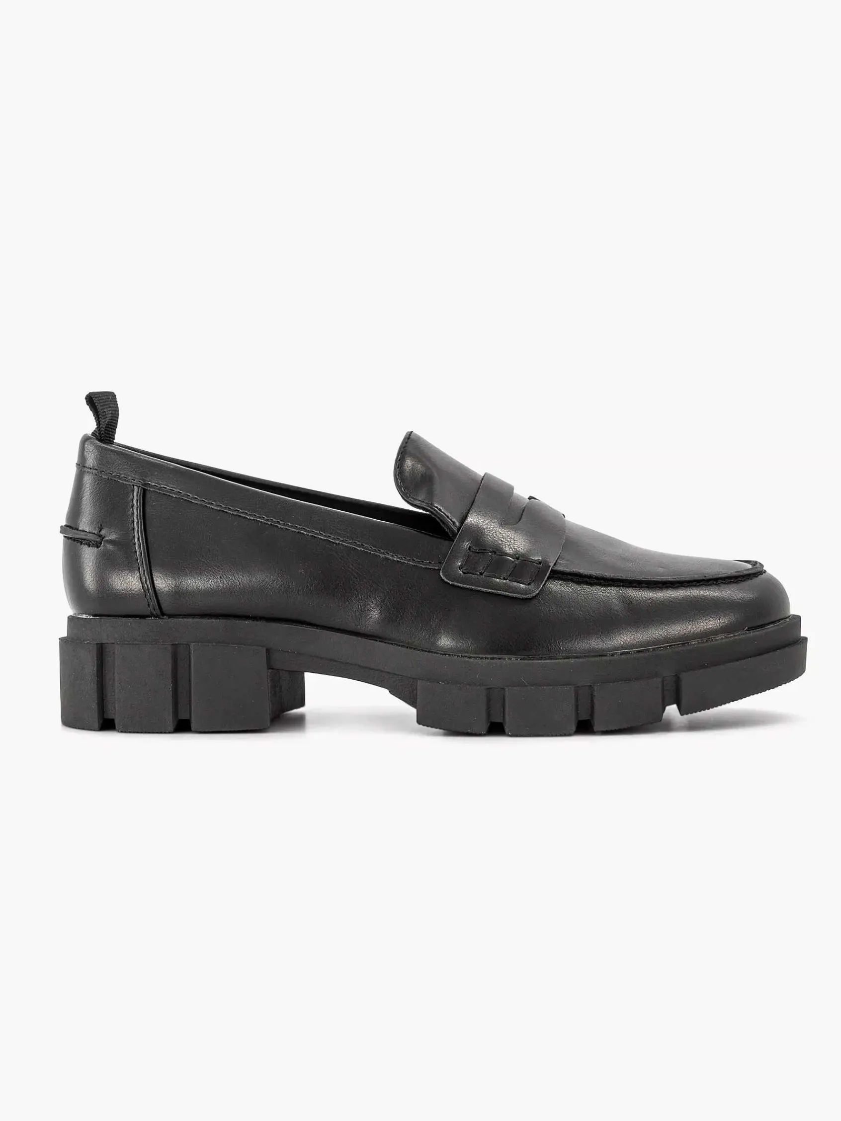 Graceland Instappers-Zwarte Chunky Loafer