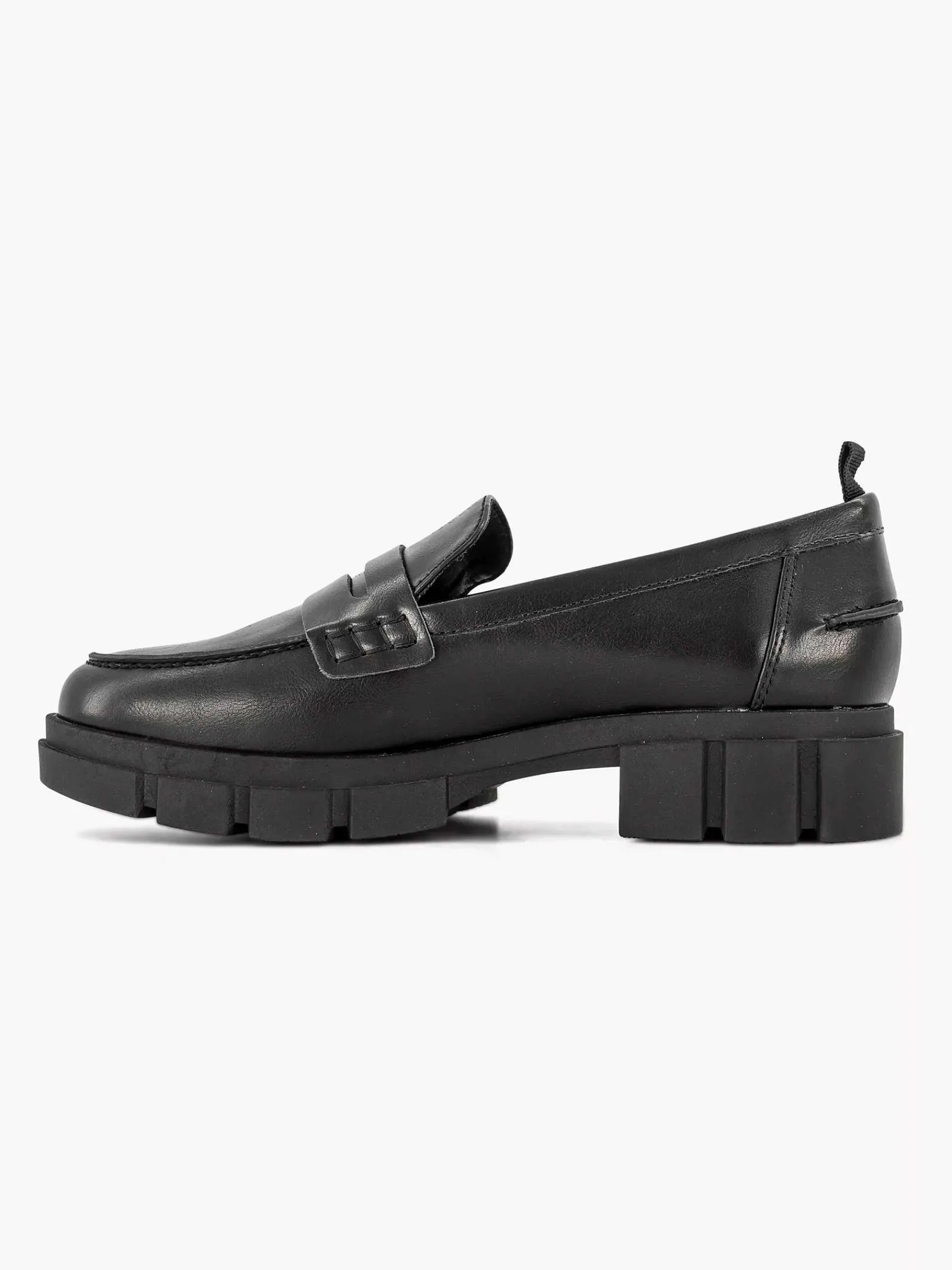 Graceland Instappers-Zwarte Chunky Loafer