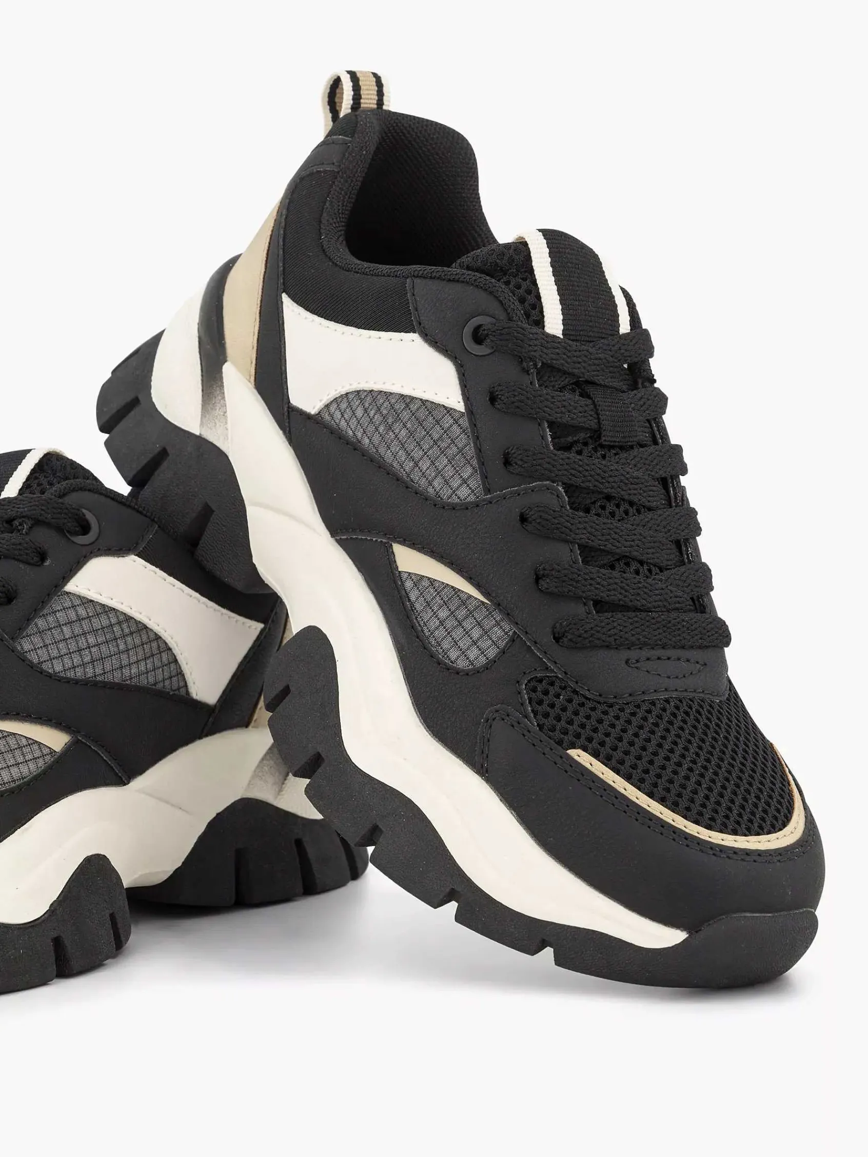 Oxmox Sneakers-Zwarte Chunky Sneaker