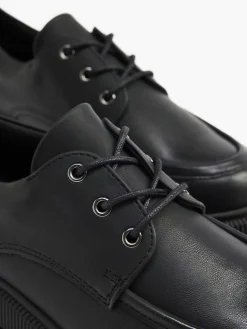 Oxmox Instappers-Zwarte Chunky Veterschoen