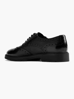 Graceland Instappers-Zwarte Chunky Veterschoen