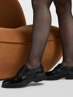 Graceland Instappers-Zwarte Chunky Veterschoen