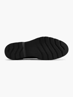 Graceland Instappers-Zwarte Chunky Veterschoen