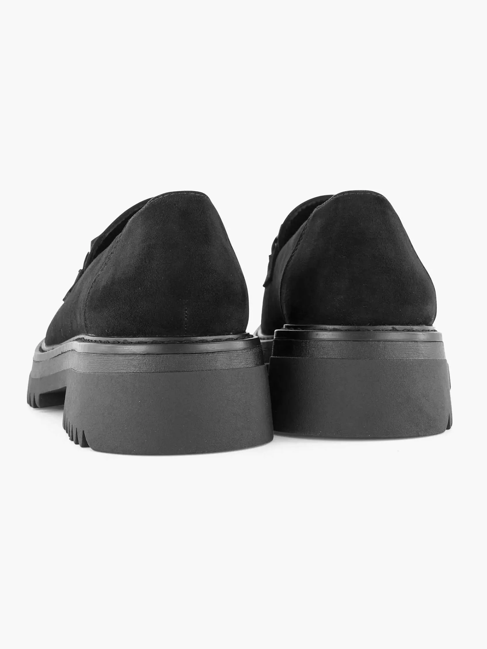 Oxmox Instappers-Zwarte Chuny Loafer Sierketting