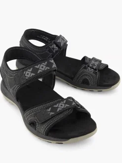 Easy Street Comfort Schoenen-Zwarte Comfort Sandaal