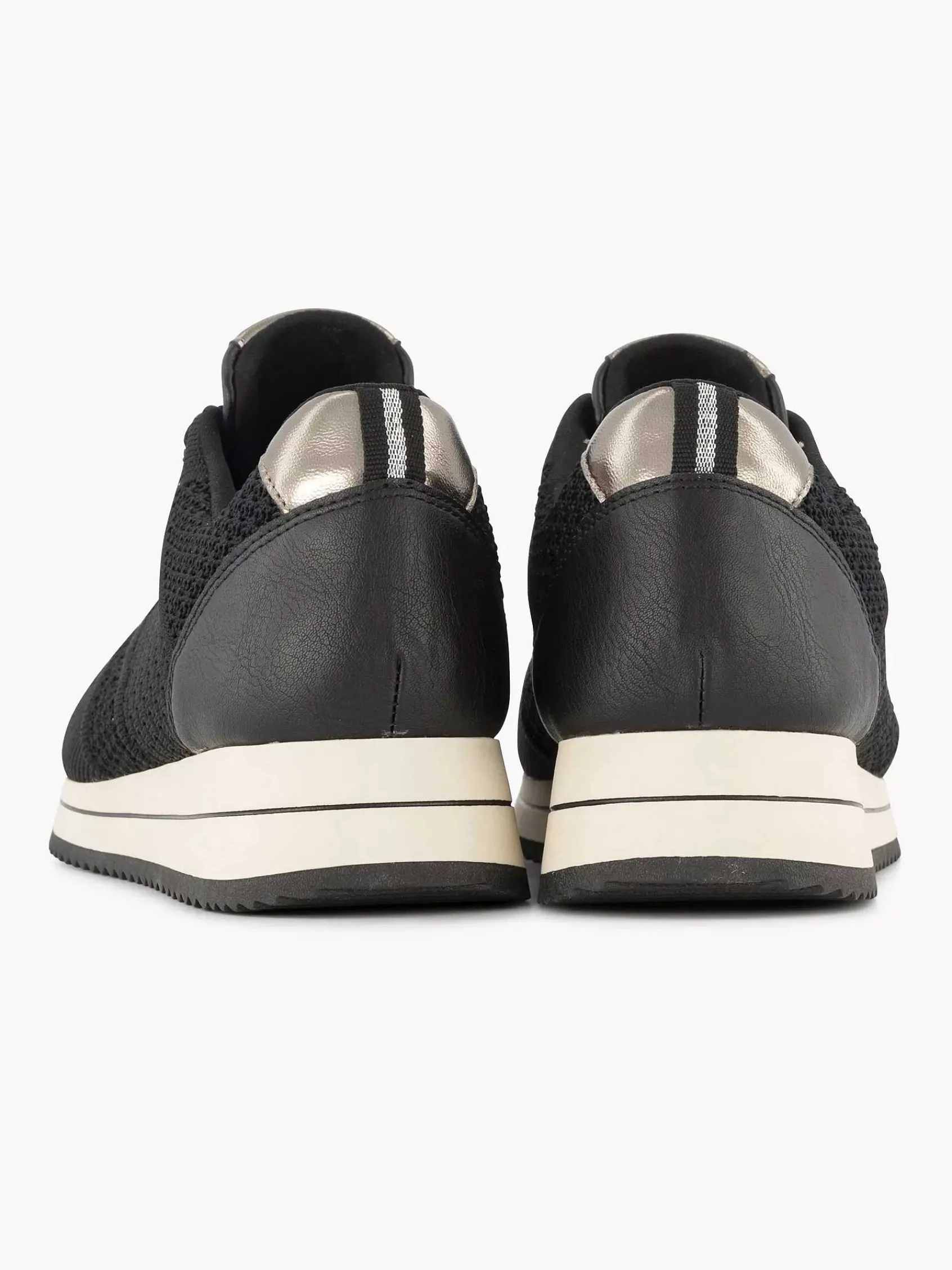 Medicus Sneakers-Zwarte Comfort Sneaker Knitted