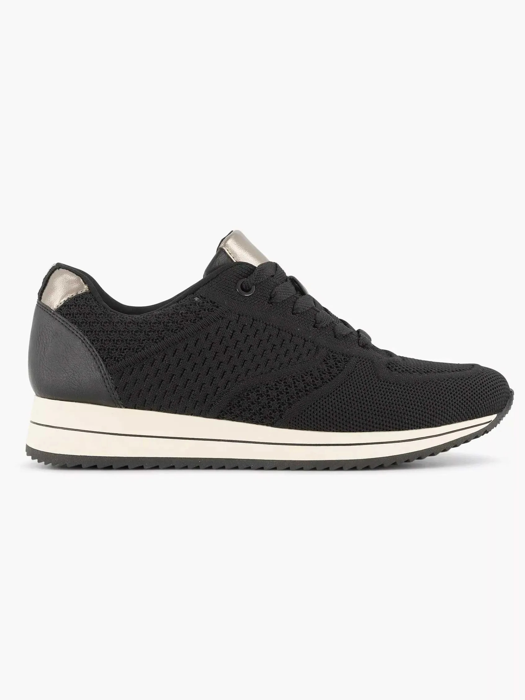 Medicus Sneakers-Zwarte Comfort Sneaker Knitted