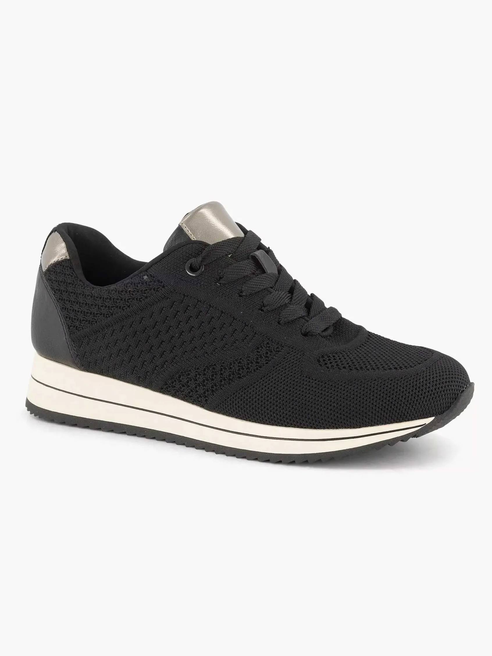Medicus Sneakers-Zwarte Comfort Sneaker Knitted
