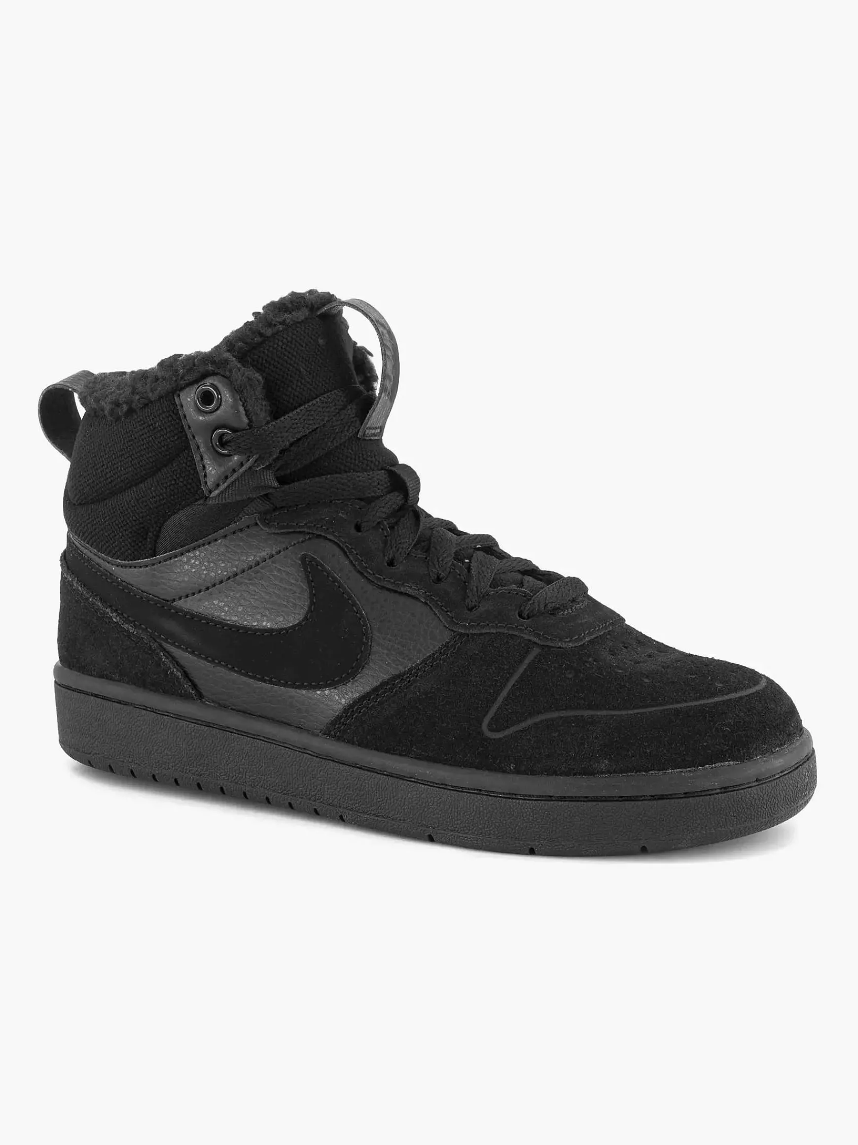 Nike Jongensschoenen-Zwarte Court Borough Mid 2