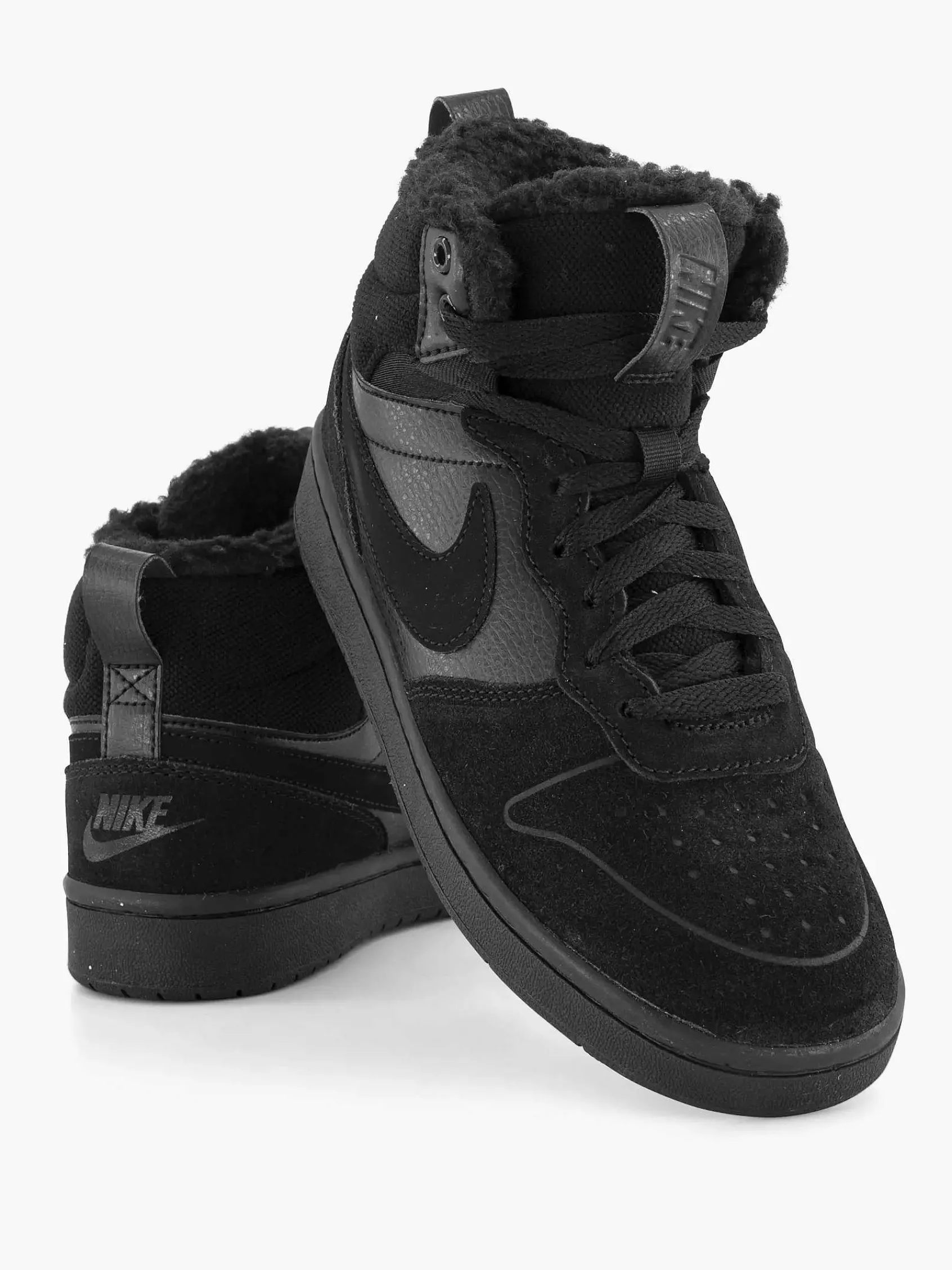 Nike Jongensschoenen-Zwarte Court Borough Mid 2