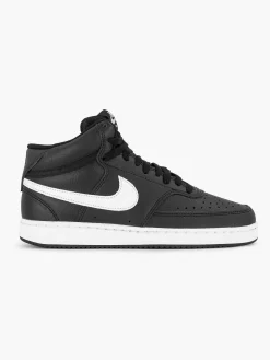 Nike Sneakers-Zwarte Court Vision Mid