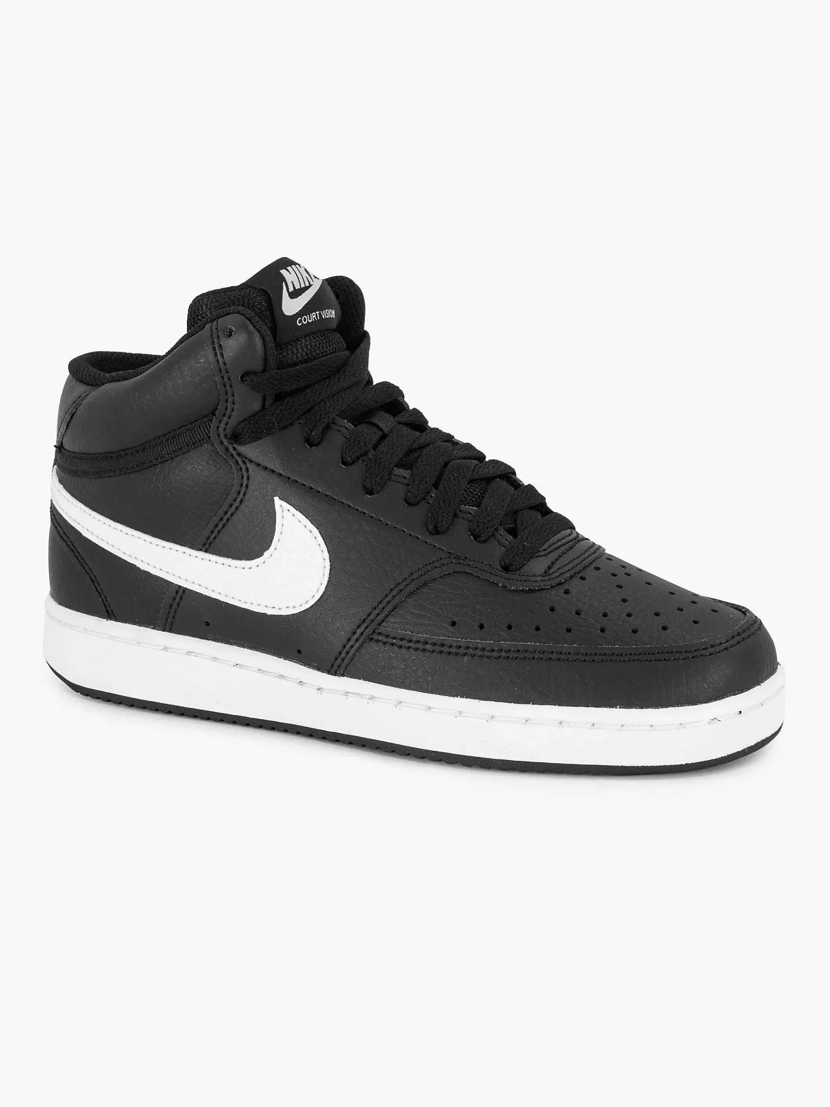 Nike Sneakers-Zwarte Court Vision Mid