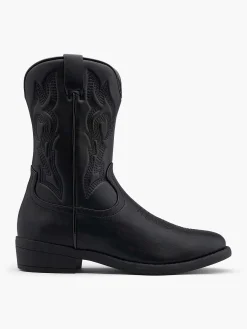 Oxmox Jongensschoenen-Zwarte Cowboy Laars