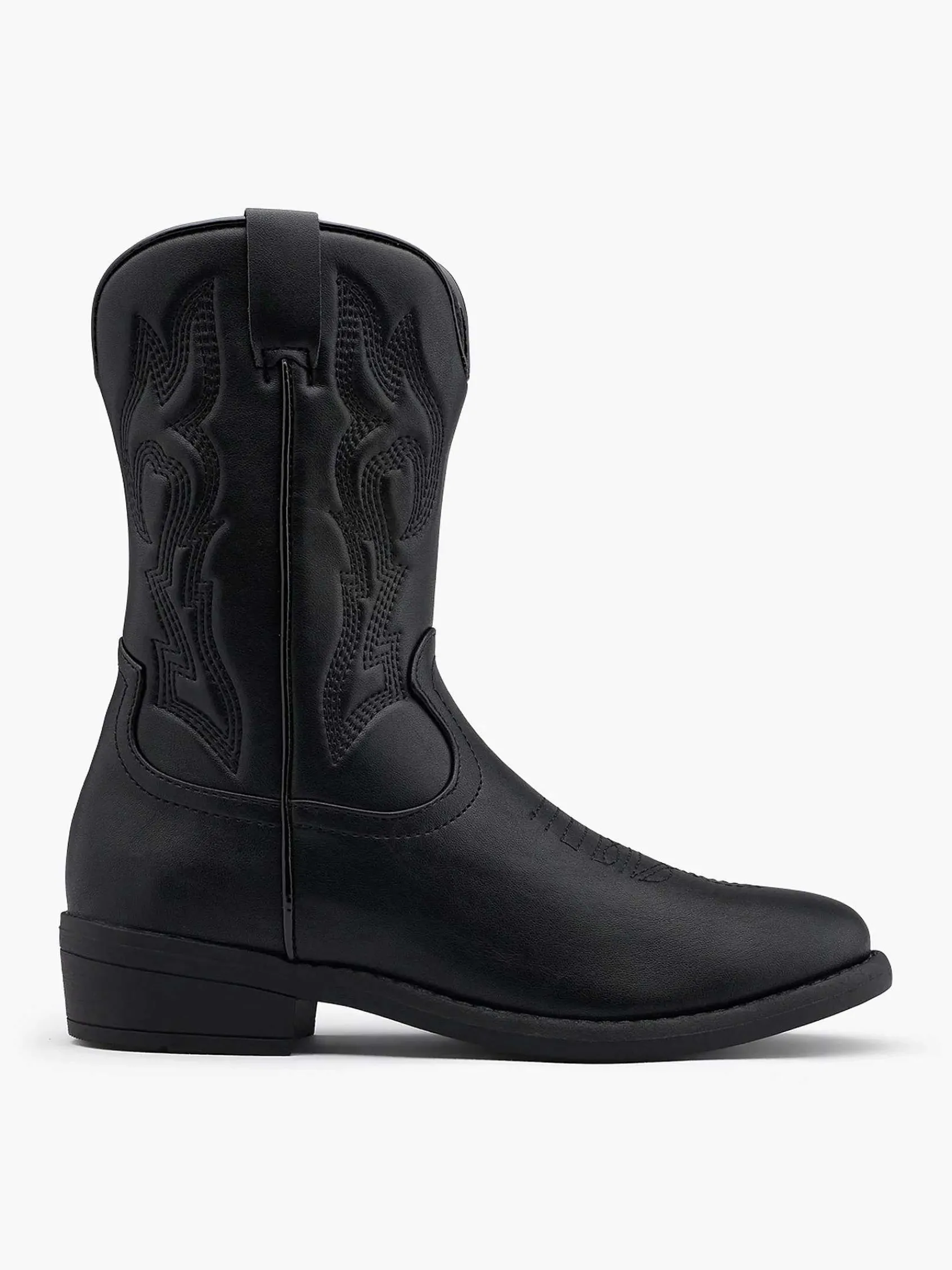 Oxmox Jongensschoenen-Zwarte Cowboy Laars