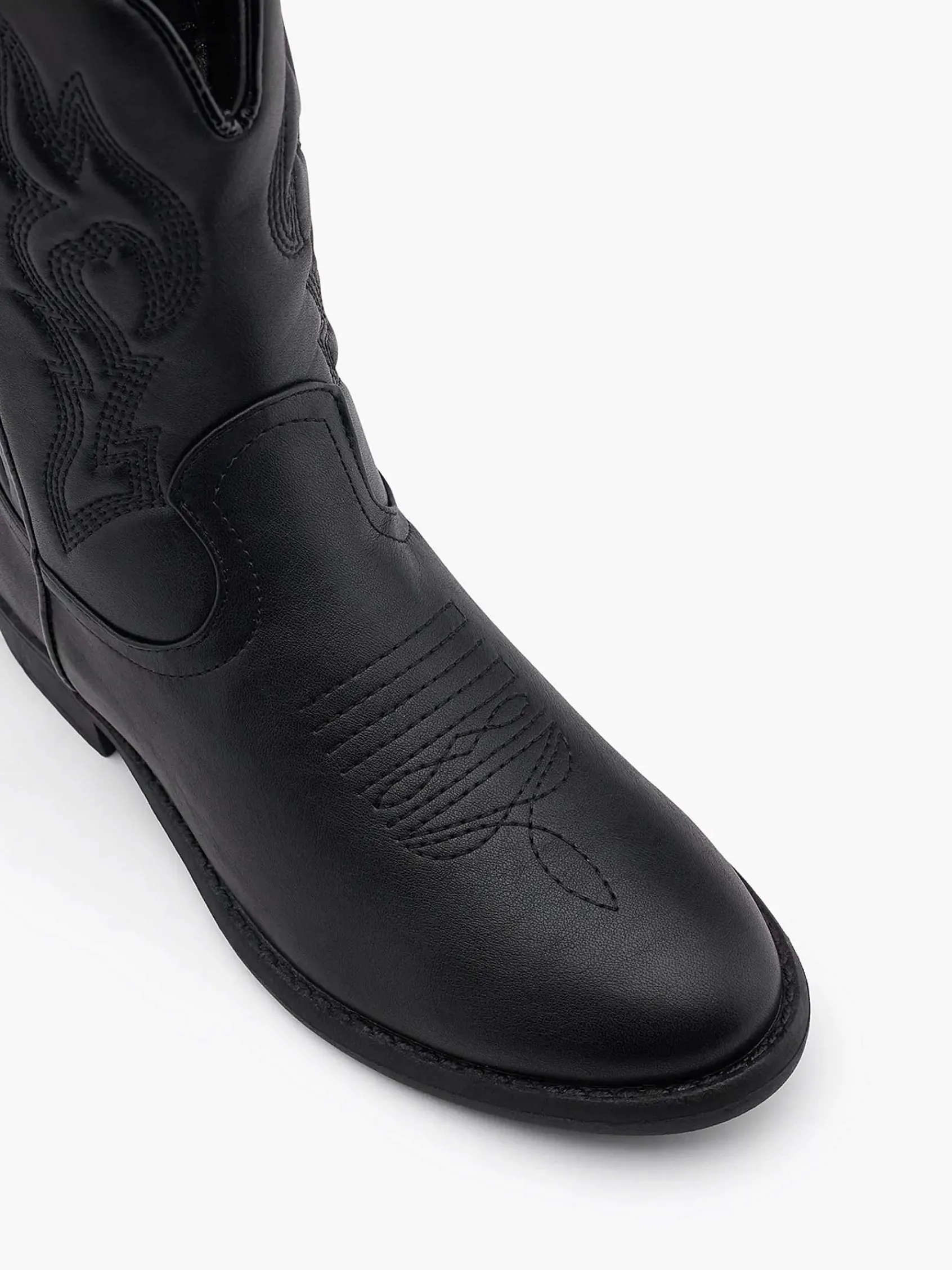 Oxmox Jongensschoenen-Zwarte Cowboy Laars