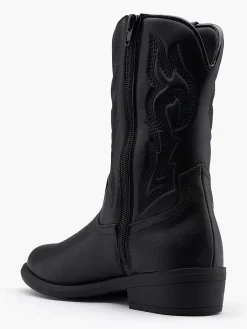 Oxmox Jongensschoenen-Zwarte Cowboy Laars