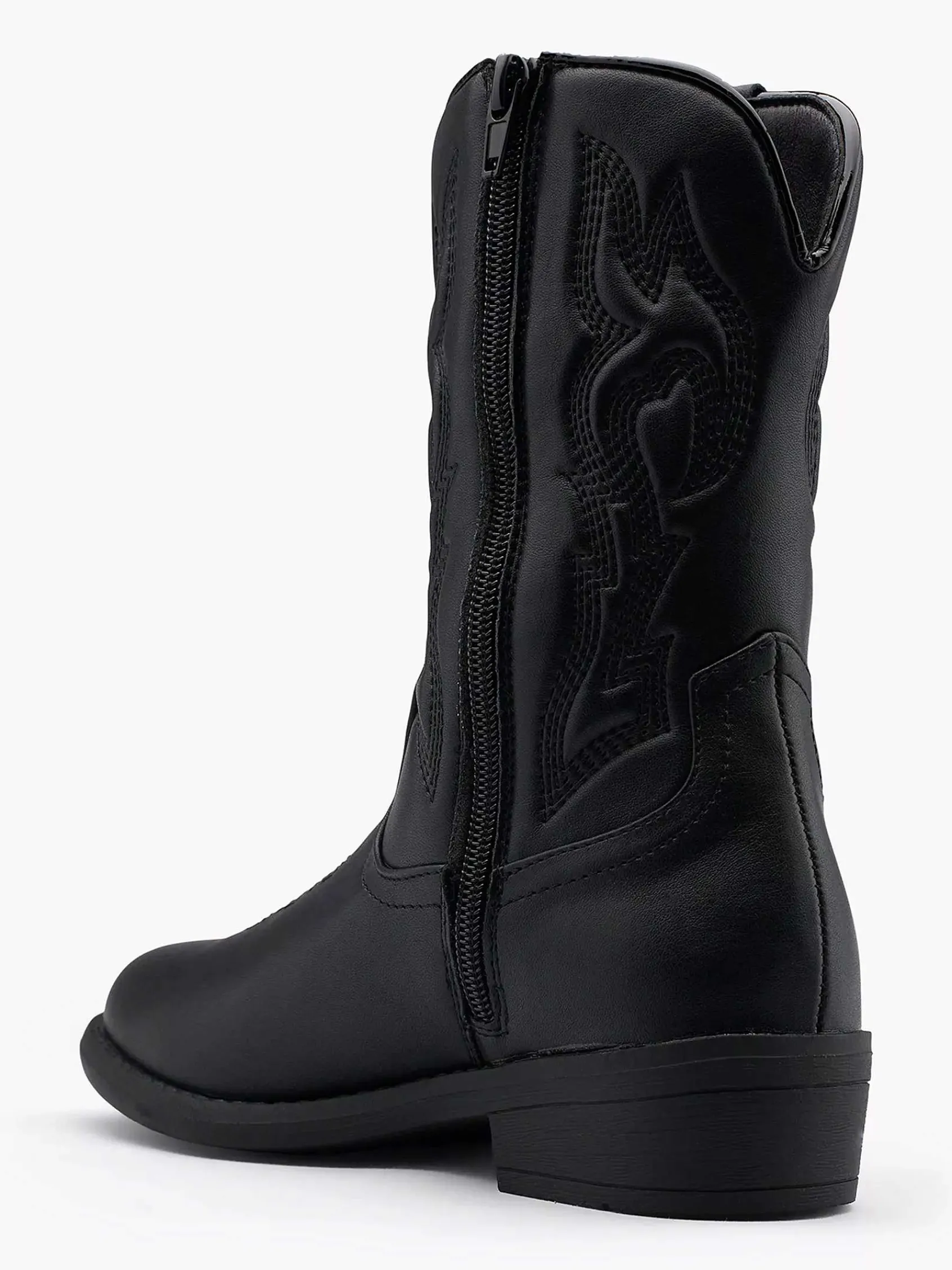 Oxmox Jongensschoenen-Zwarte Cowboy Laars