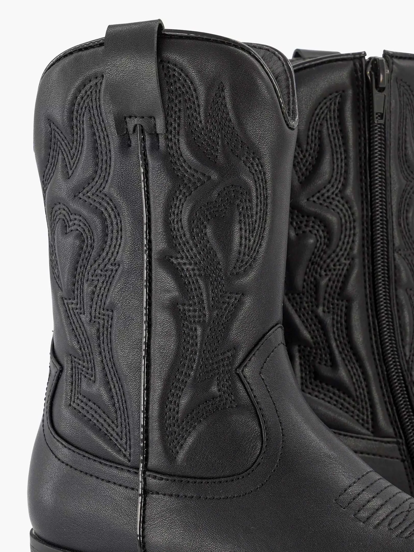 Oxmox Jongensschoenen-Zwarte Cowboy Laars