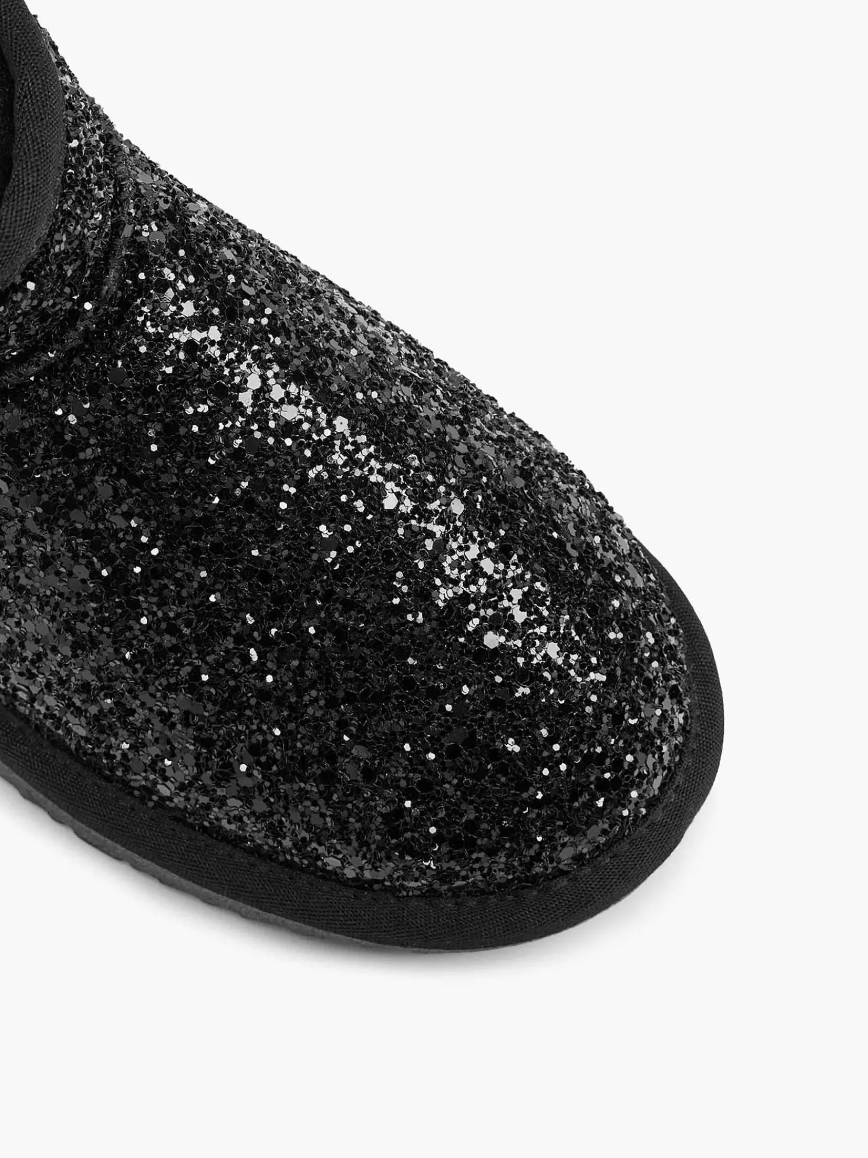 Graceland Enkellaarzen & Boots-Zwarte Enkelboot Glitters Gevoerd