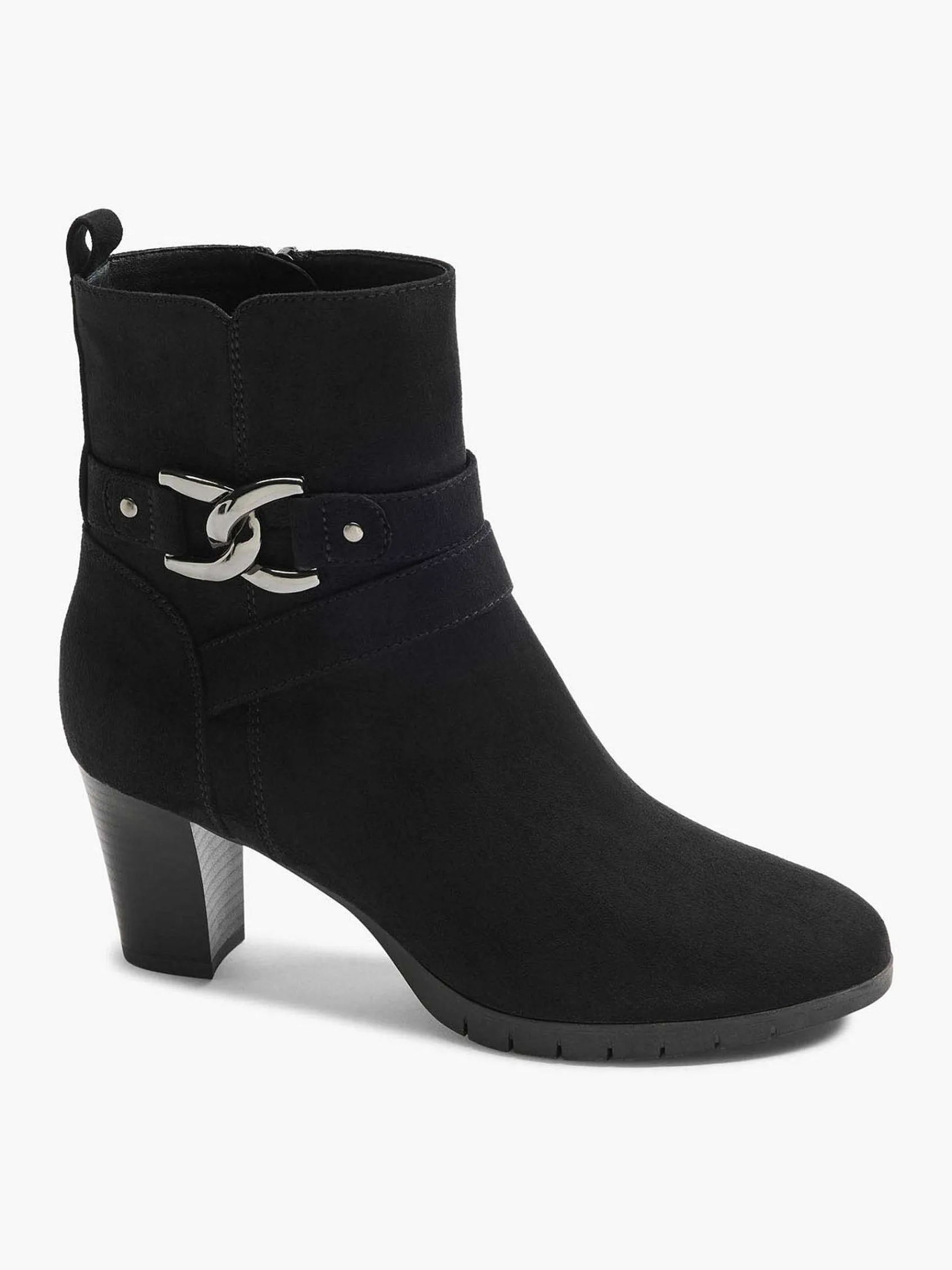 Graceland Enkellaarzen & Boots-Zwarte Enkellaars Sierketting